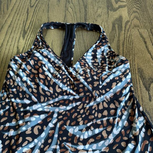 Magicsuit Womens Animal Print Underwire Racerback Tankini Swim Top Size 10 - Picture 3 of 10
